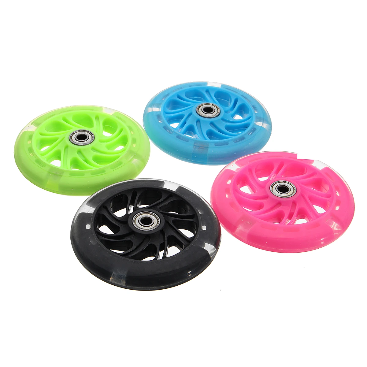 120mm LED Flash Light Up Scooter Wheel Flash Wheel for Scooter Inline Skates 2 ABED-7 Bearing