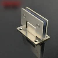 high quality 1pcs stainless steel beveled edge shower door hinge for 8 12mm thickness glass free shipping kf314
