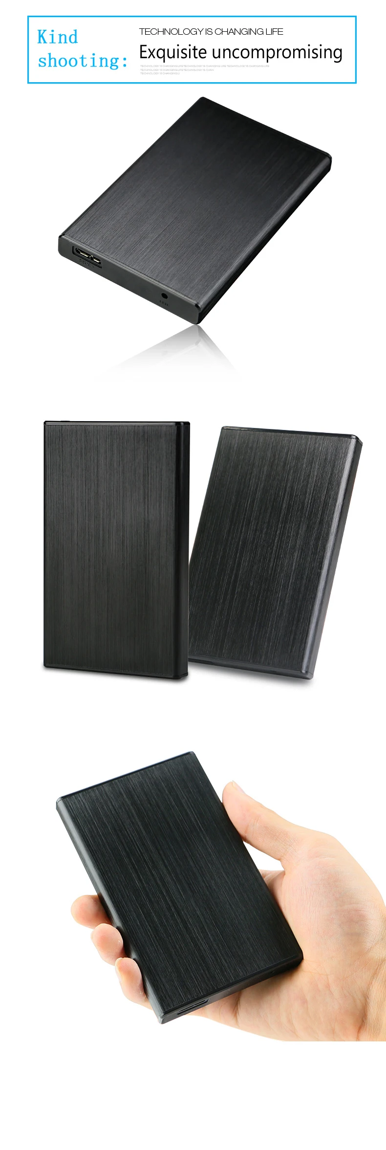 SATA I, II, III SATA USB 3,0 Металлический корпус SSD, HDD 2," HDD Caddy sata to USB 3,0 HDD Box HDD корпус 6 Гбит/с