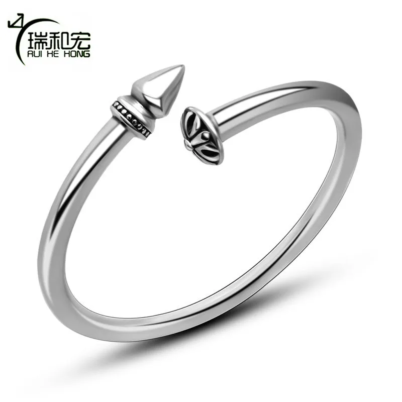 Retro Nail Shape Bangle High Polishing Stainless Steel Bracelet Cuff Bracelets &amp Bangles for Women Vintage Wrist Band Viking | Украшения