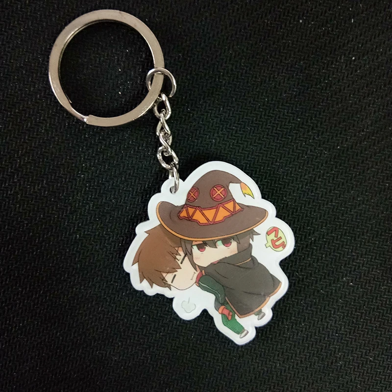 1 шт. аниме брелок kono subarashii sekai ni shukufuku wo брелки KAZUMA KonoSuba Aqua Megumin подарок подвеска