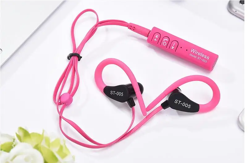 Новые спортивные наушники Bluetooth st-005 стерео гарнитура Ушные крючки вкладыши для