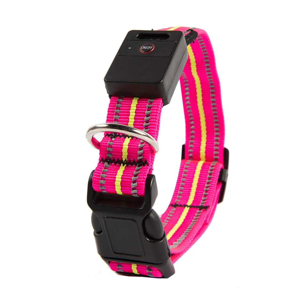 Dropshipping Small And Medium Dog Reflective Strip Waterproof Charging Light LED Collar | Дом и сад