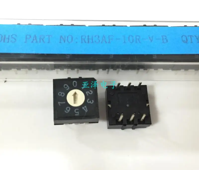 5 шт./лот Тайвань DIP Круглый RH3AF-10R-V-B поворотный переключатель 10 переключения