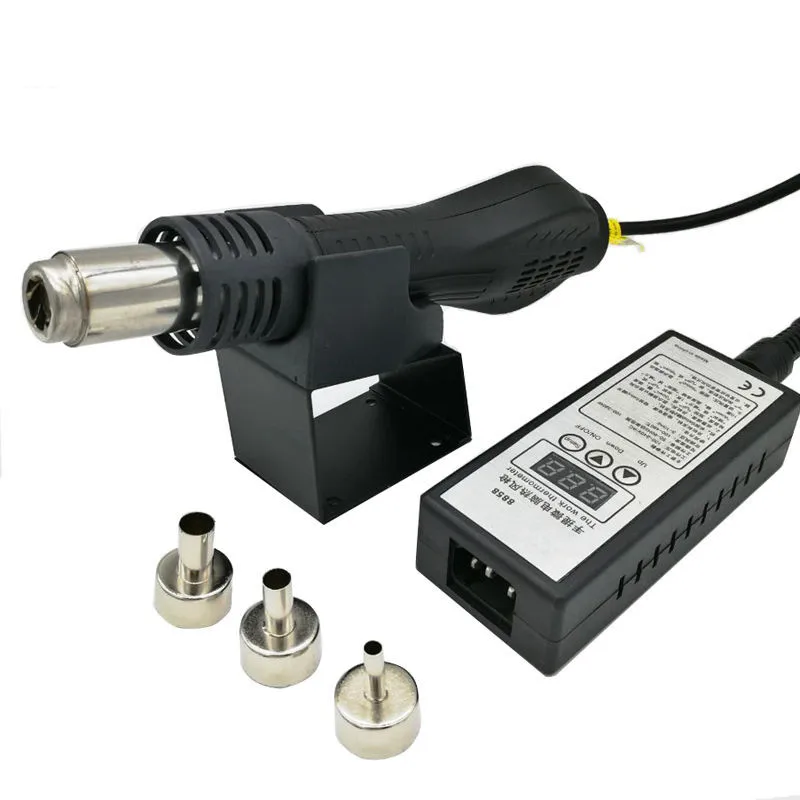 

8858 Portable Heat Hot Air Gun BGA Rework Solder Station Better YOUYUE 8858 Saike Yihua 8858 GJ 8018LCD +3 BGA Nozzles