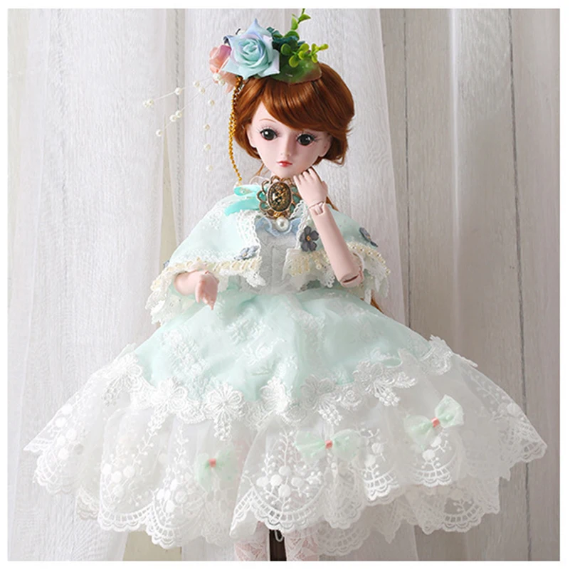 New Fantasy Clothes for 60cm BJD Dolls Accessories Formal Dress Party Gown Skirt Suit for Doll Clothes Toys for Girls Gift