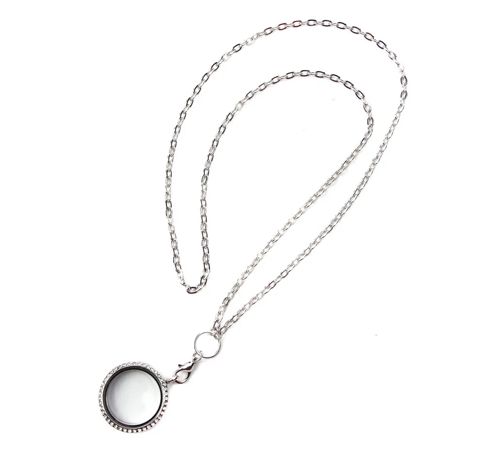 1 шт. живой медальон с памятью фото плавающие кулон хрустальное ожерелье