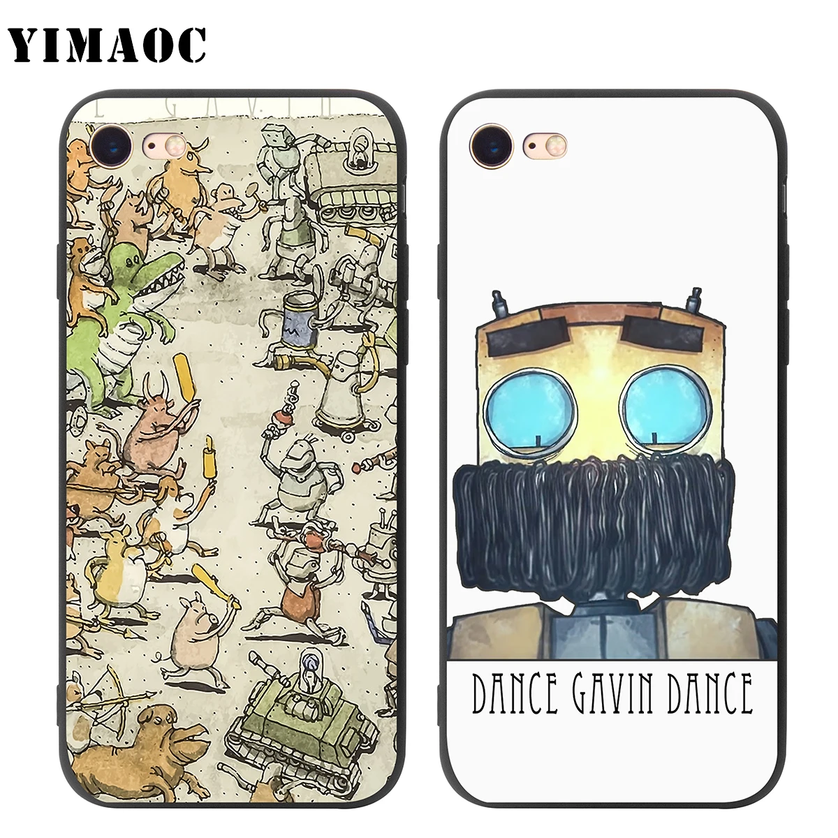 YIMAOC Dance Gavin Dance Soft Case Compatible with Apple iPhone SE 2020 5 5s 6 6s 7 8 Plus XR X Xs 11 12 Pro Max 12 Mini image 2