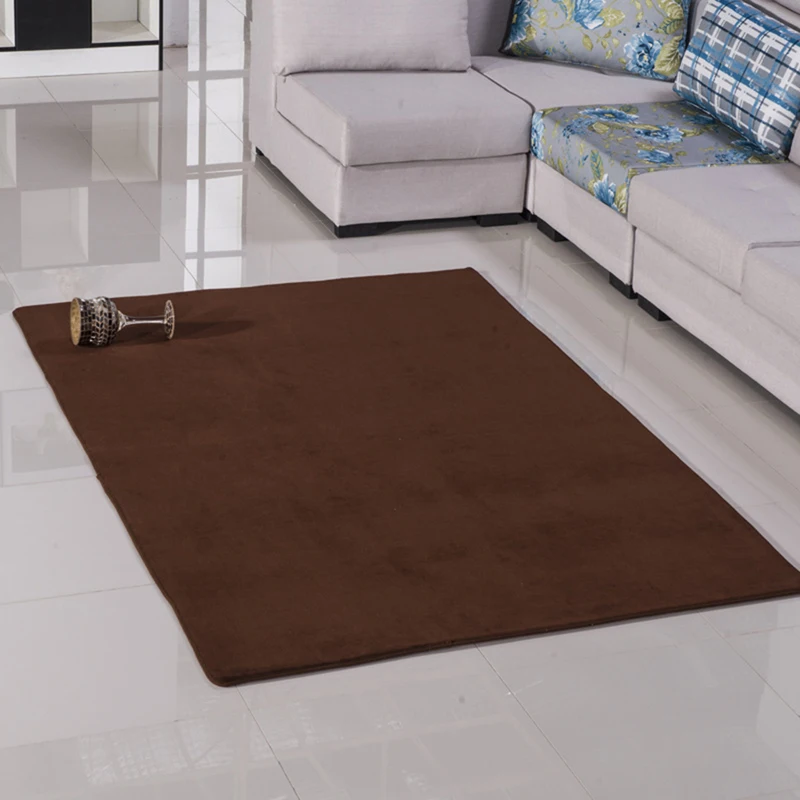 EHOMEBUY, новые коврики кофейного цвета, одноцветные, прямоугольные, 13 размеров, для дома, отеля, взрослых, для гостиной, спальни, напольные ковры, дверные коврики