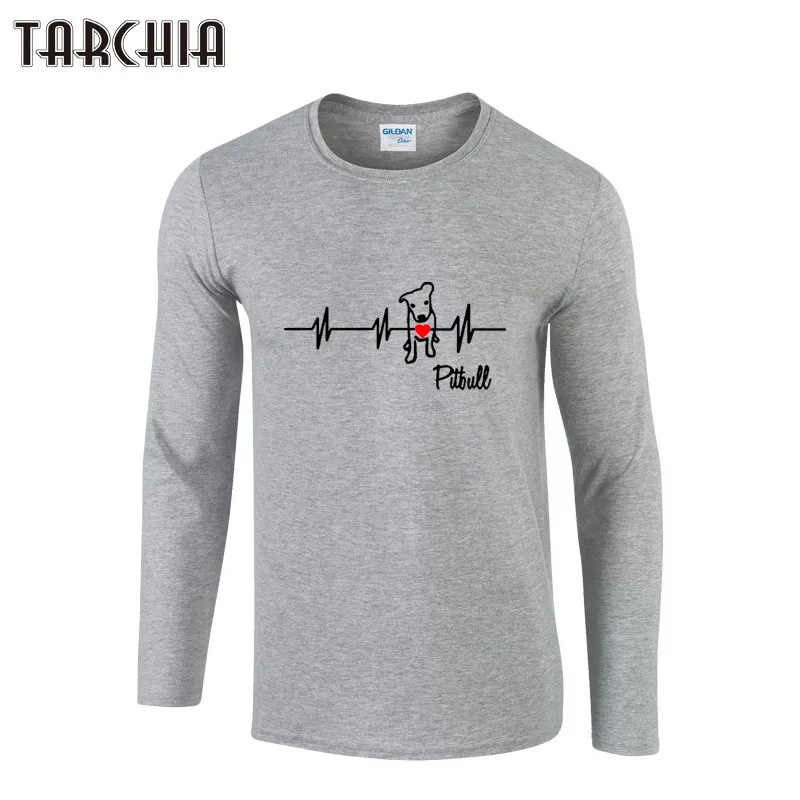 TARCHIA новинка 2022 модная мужская футболка с длинным рукавом для мальчиков рисунком