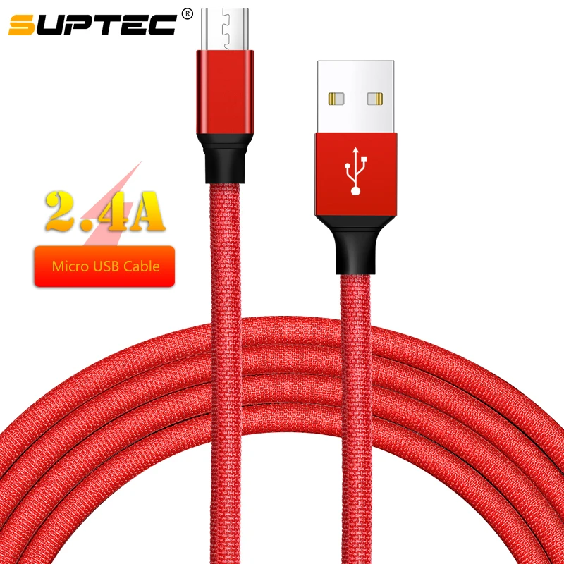 Кабель Micro USB SUPTEC в прочной оплетке 2 4 А универсальное зарядное устройство для