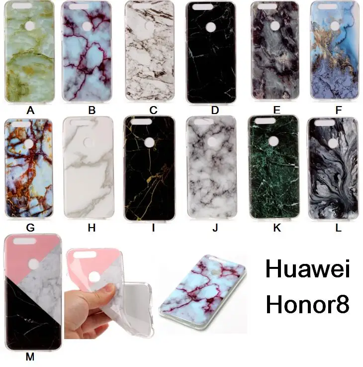 

100 шт./лот мягкий чехол из ТПУ с мраморным узором для Huawei Honor 8 lite/Nova