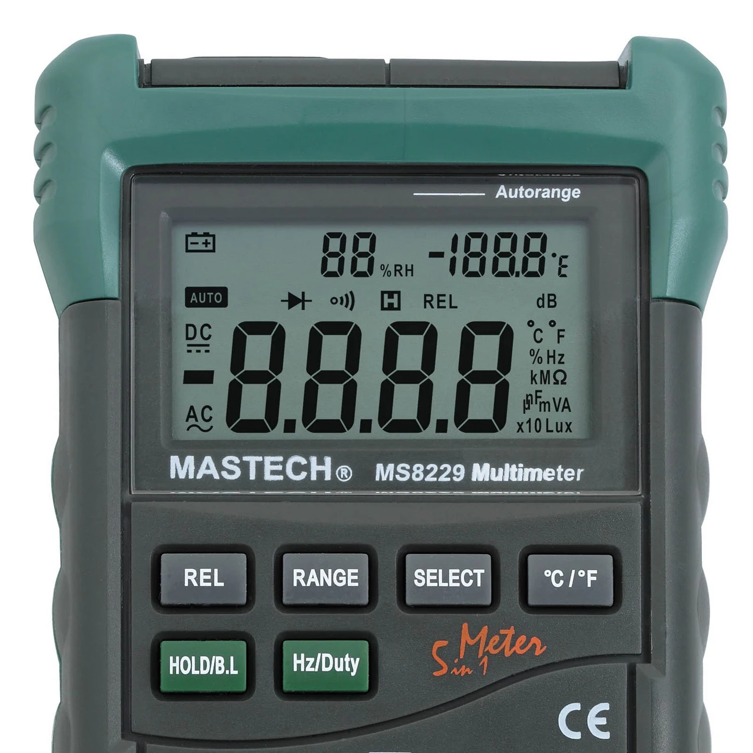 Wsfs Горячая MASTECH MS8229 авто-диапазон 5 в 1 Многофункциональный цифровой мультиметр |