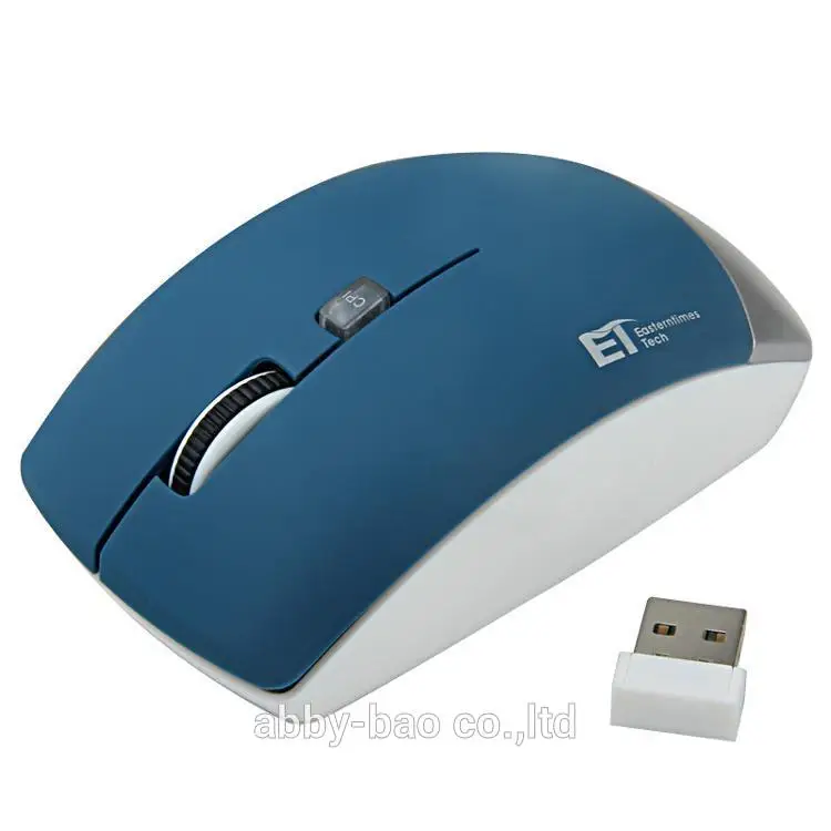 Новое поступление USB оптическая беспроводная мышь 2,4G приемник мышь/Мода 2,4 ГГц Беспроводная для компьютера оптическая компьютерная мышь синий
