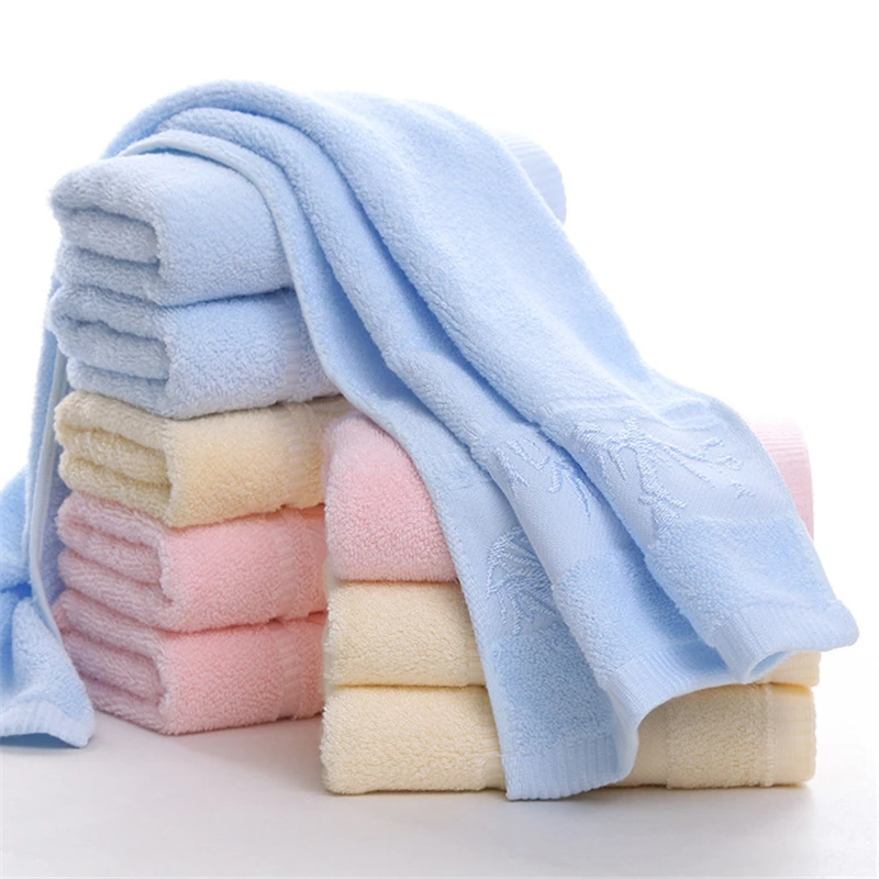 LCTMMYGS 2018 Five-star hotel luxury plain bamboo fiber jacquard towel adult male and female children's beauty club | Дом и сад