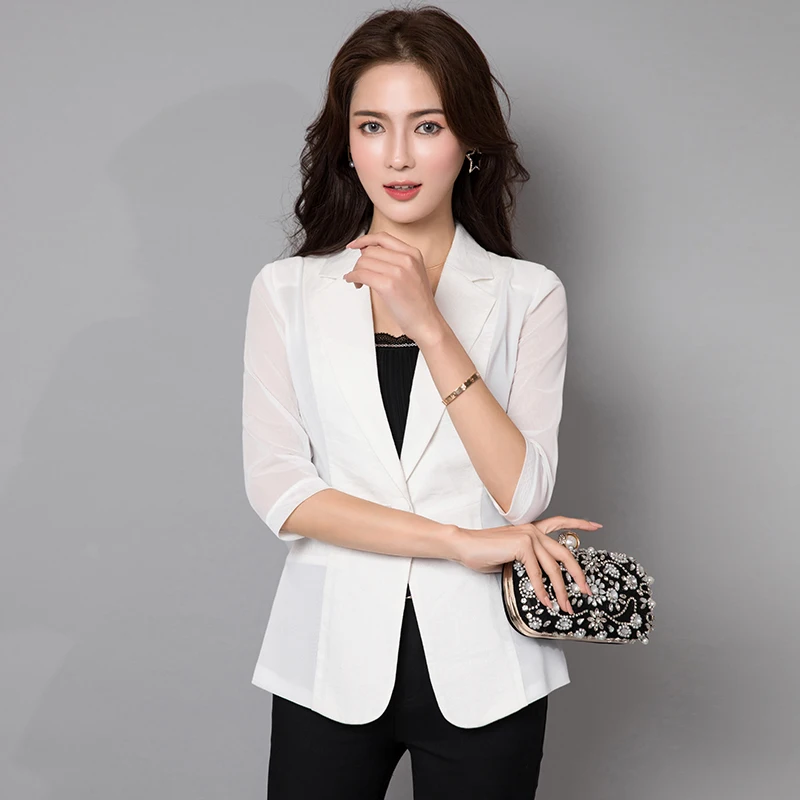 Ms. летний костюм 2018 Новый женский Профессиональный маленький куртка Тонкий