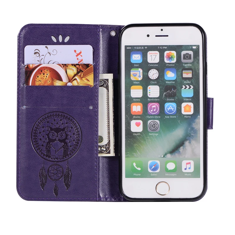 For Apple iPhone 6 6S Plus Fashion Flip Wallet Case iPhone6S iPhone6 Card Slot Phone Bag 6P 6SP 6SPlus 6Plus Leather Cover | Мобильные