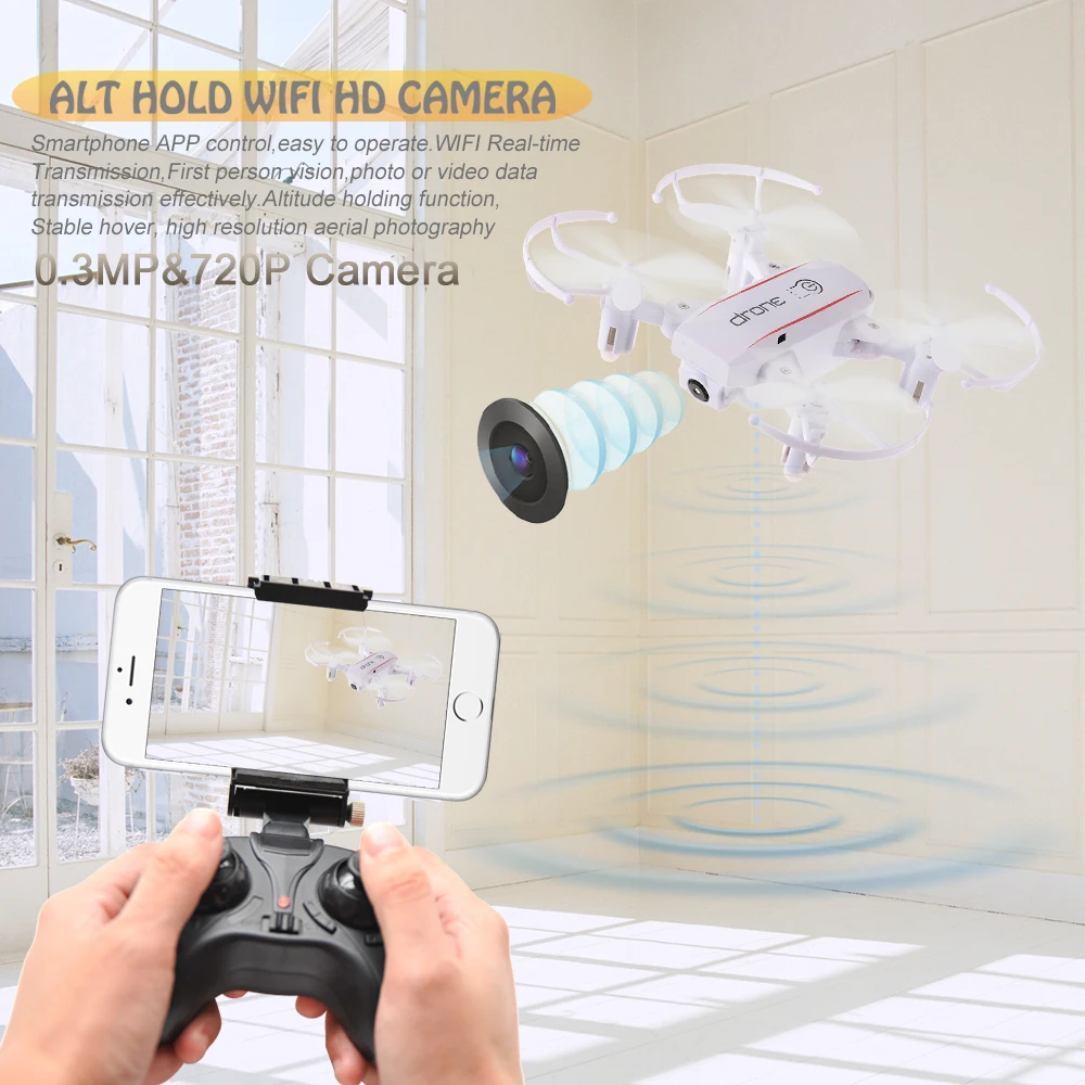 Linxtech IN1601 2 4G 720P Мини беспилотные летательные аппараты с Камера Wi Fi FPV складной Дрон