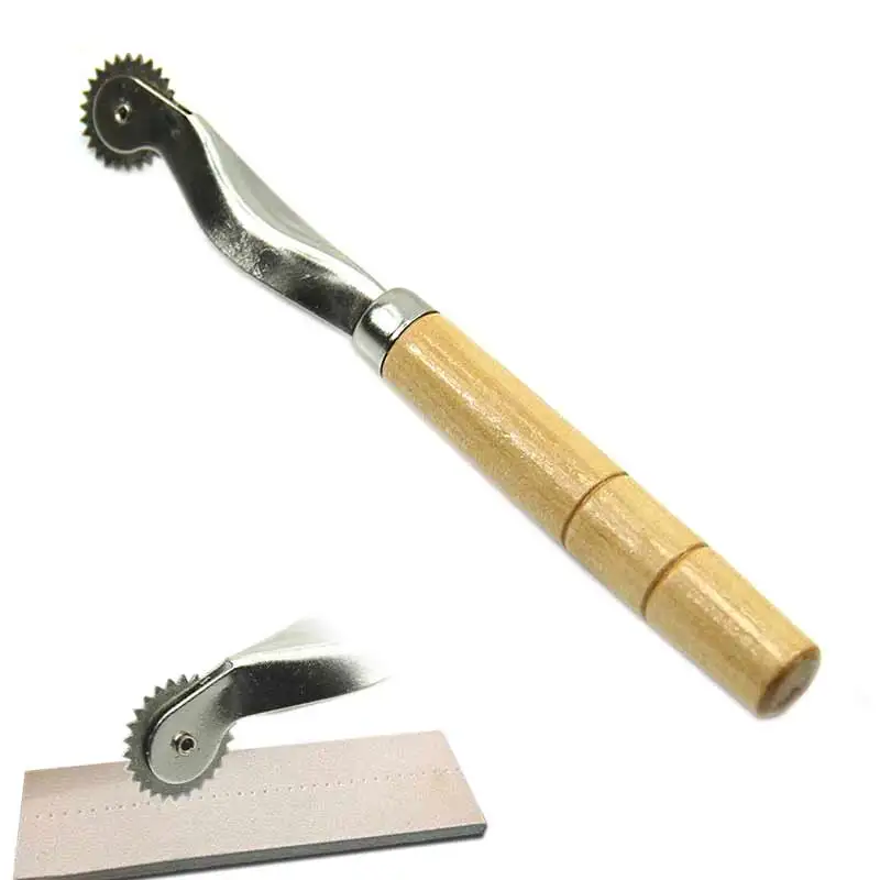 Горячая 2 мм Шаг стежка колесо кожа пространство бумага перфорации инструмент