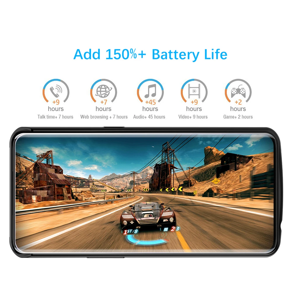 NTSPACE чехол для внешнего зарядного устройства s для Oneplus 7 Pro Чехол для аккумулятора 6500 мАч портативный внешний аккумулятор Противоударная задняя крышка для зарядки