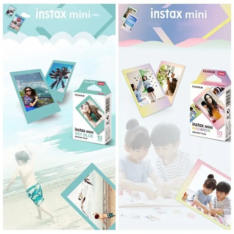Оригинальная цветная фотобумага Fujifilm Instax Mini 8 9 для Fuji 7s 50s 50i 90 25 70 Share SP 2