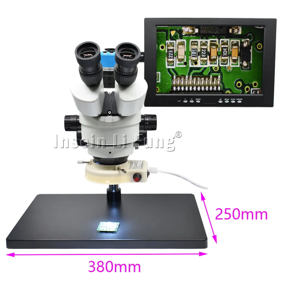 Full HD 20MP 1080P 60FPS HDMI USB Output C-Mount Industry Video  Microscope Video Camera Remote Control Mobile Phone CPU Repair images - 6