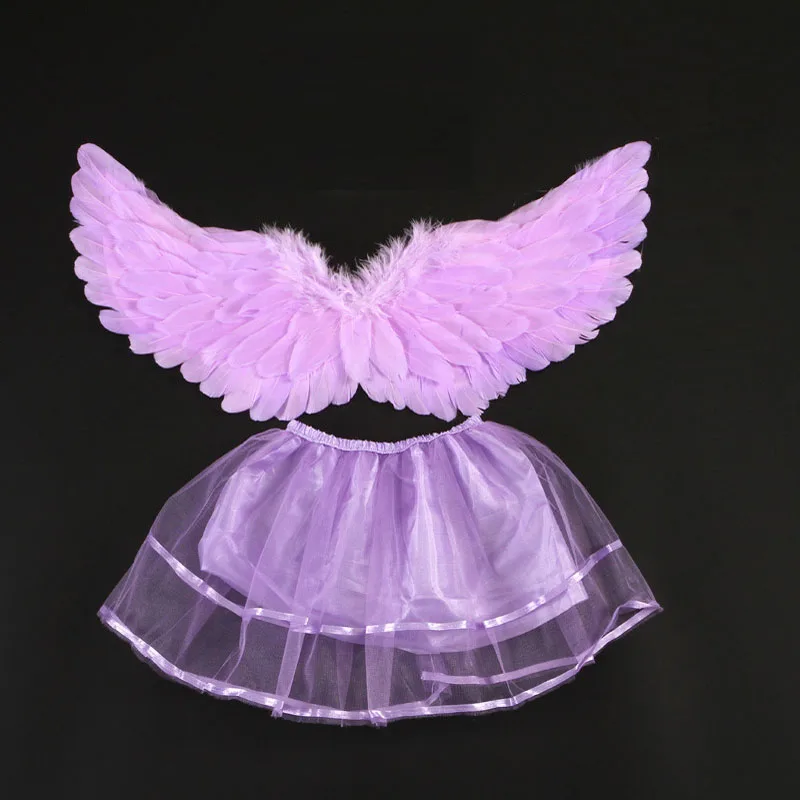 Реквизит для фотосъемки с крыльями ангела и перьев женщин мальчиков сценический