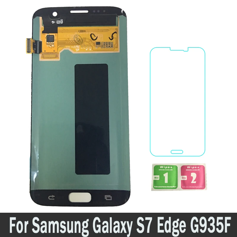 Высокое качество ЖК-дисплей s для samsung Galaxy S7 край G935 G935F G935A G935FD G935P ЖК-дисплей Экран Дисплей с сенсорным экраном дигитайзер в сборе