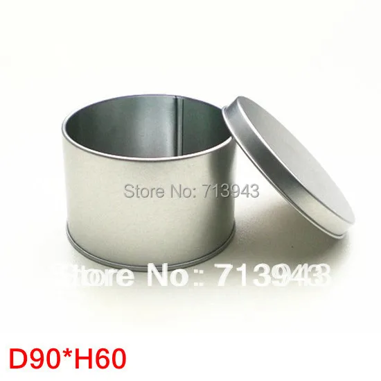 dia.90x60H mm round plain tin box/ tea tin box/tea packing/for 50g packing/watch box