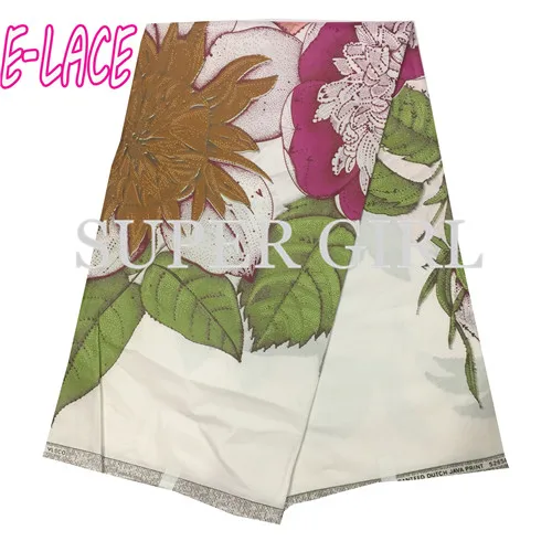 Высокое качество Африканский Воск Кружево Ткань 100% хлопок печати гипюр Анкара