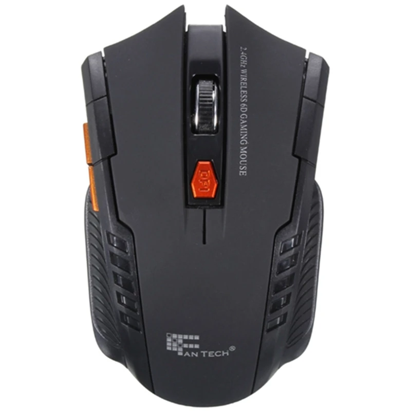Black 1200 dpi оптическая мышь с регулируемым разрешением 2,4 ГГц мини Портативная игровая мышь беспроводная 10 м/38,2 дюйма - Цвет: Black