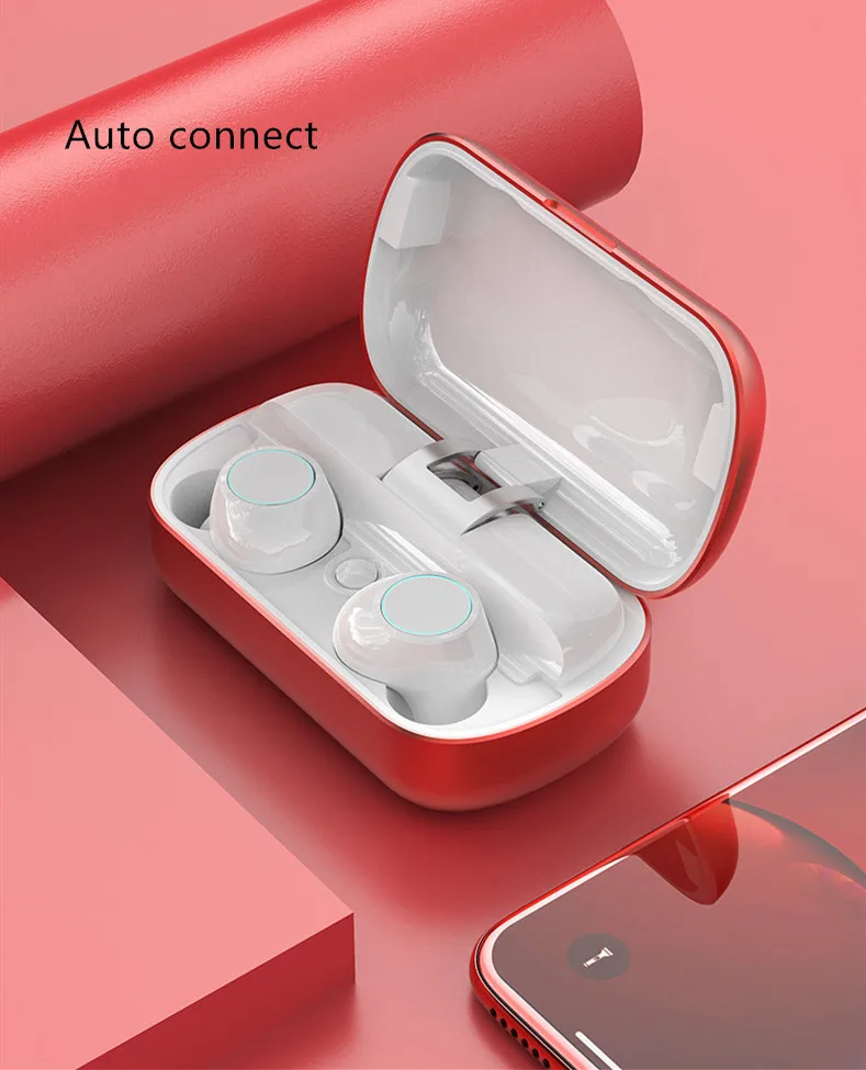 Лучшая TWS Беспроводная гарнитура Bluetooth 5,0 наушники Близнецы наушники с 2600 мАч зарядным устройством для iPhone Xiaomi Airpots Meizu POP