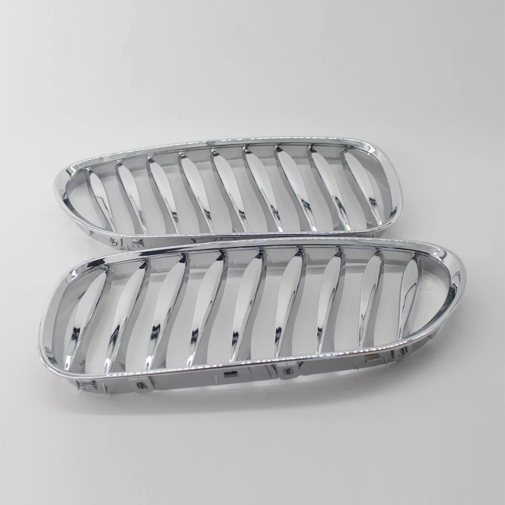 Left Right Side Chrome Sporty Front Grille Grill For BMW E85 E86 Z4 03-07 Coupe Convertible 2 Door 51117117757 51117117758 | Автомобили и