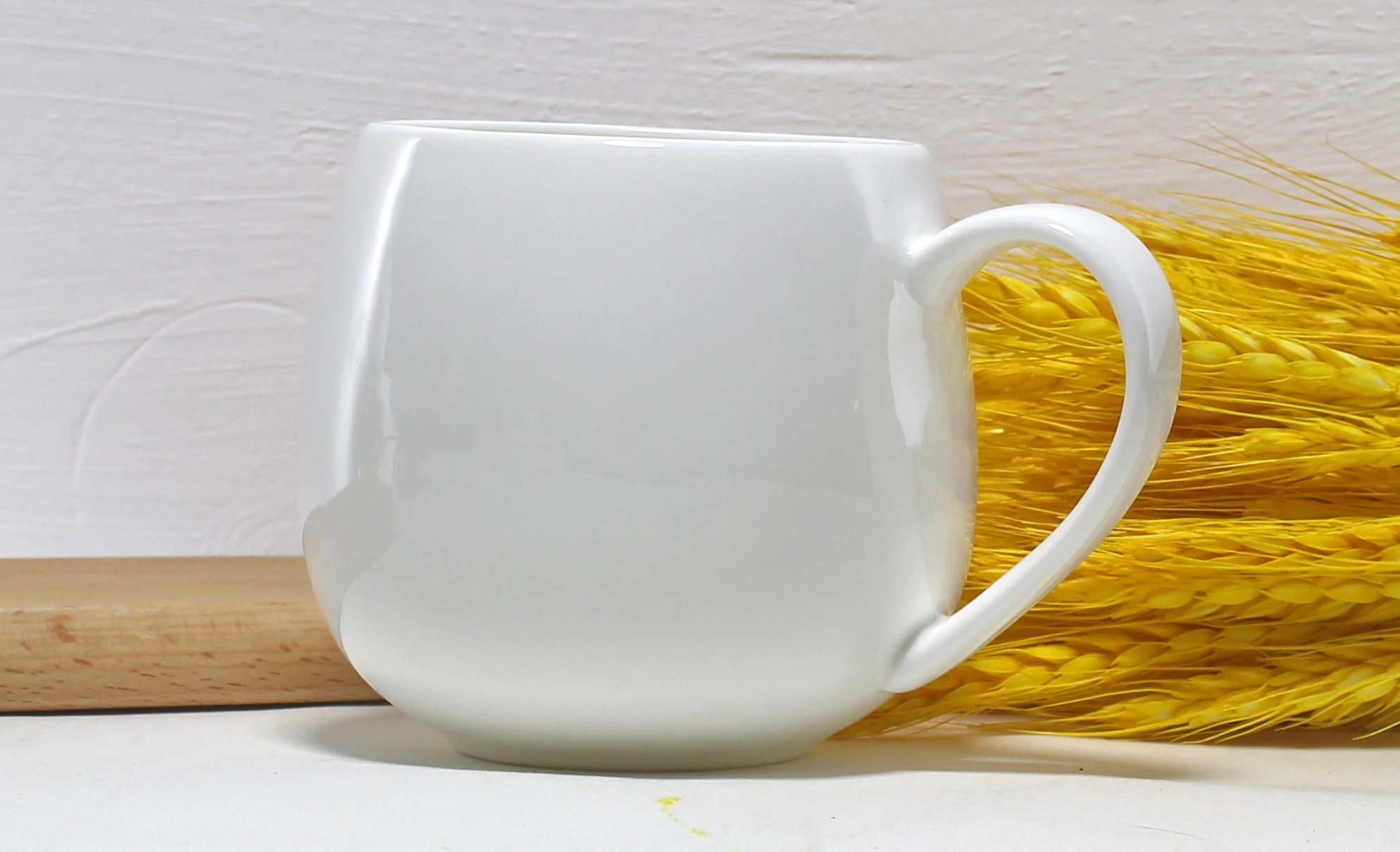 Керамическая чашка из костяного фарфора 430 мл утренняя фарфоровая чайная