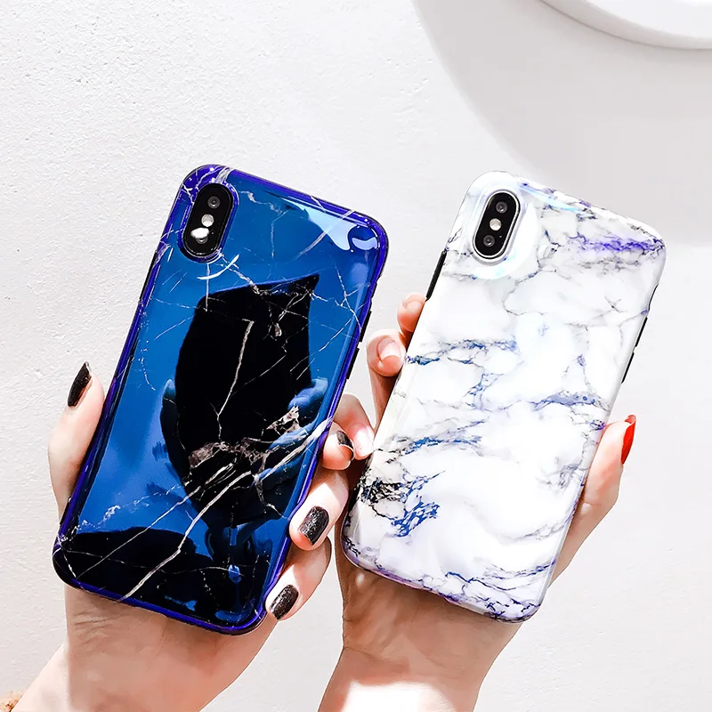 TRAICY Marble Stone Gel Case for Apple iPhone 7 6s 6 8 Plus X 10 Cases Black White Soft Tpu Squishy phone Cover Coque |
