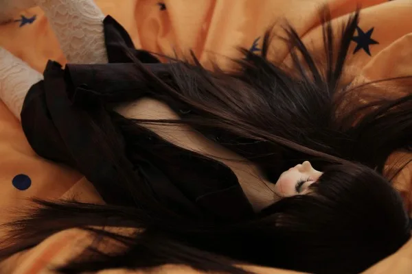 

BJD doll wigs temperament hair wigs for 1/3 1/4 1/6 BJD DD SD MSD YOSD doll long straight black High-temperature wire hair wigs