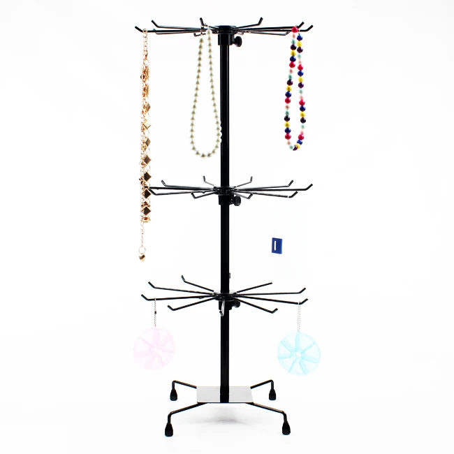 Wholesale Black Metal Rotating Handbag Chain Bracelet Necklace Display Stand Rack Holder | Украшения и аксессуары