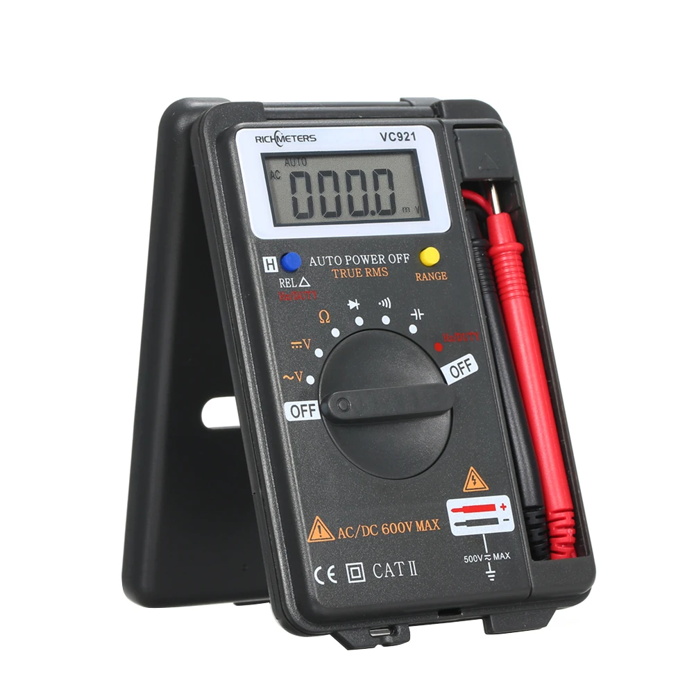 Портативный цифровой мультиметр RICHMETERS VC921 мини Амперметр для проверки