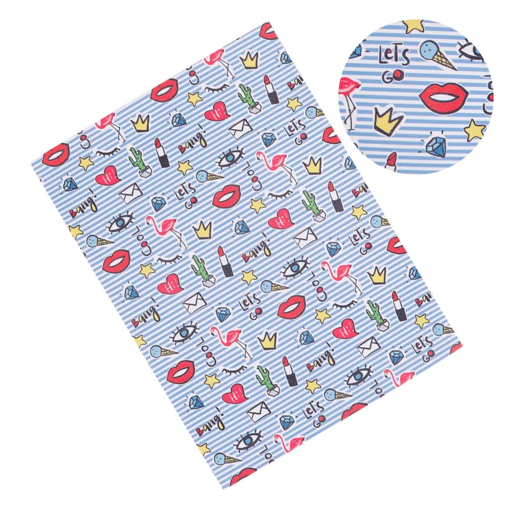 Простыня из искусственной кожи с принтом кактуса 22 х30 см |