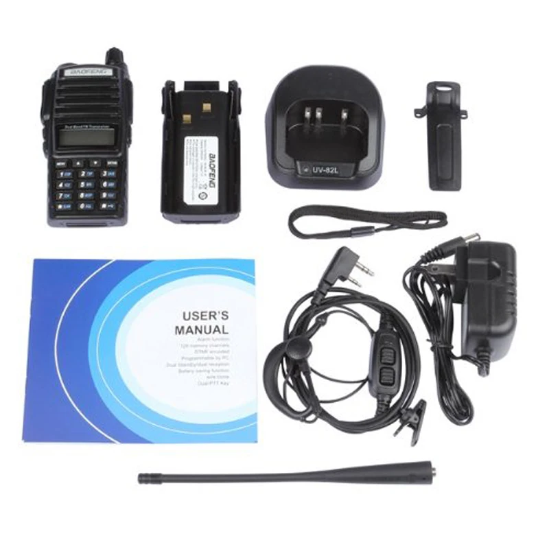 Baofeng UV-82 VHF UHF 136-174/400-520 MHz Ham двухстороннее Радио рация