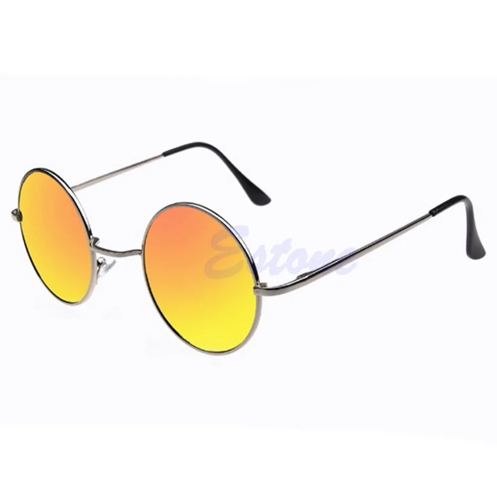 Модные солнцезащитные очки в стиле стимпанк круглый коврик хиппи ретро