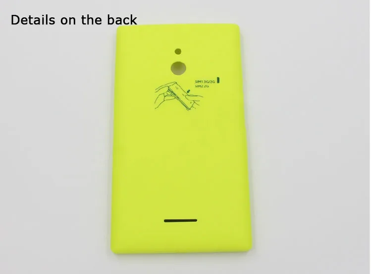 Чехол на заднюю батарейку для Nokia XL, задняя крышка, чехол для microsoft Lumia XL, задняя крышка+ 1 пленка для экрана