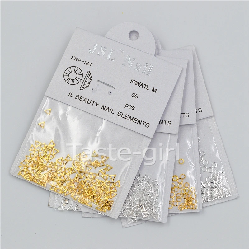 Высокое качество 4 упаковки смешанные золотые серебряные 3D металлические полые