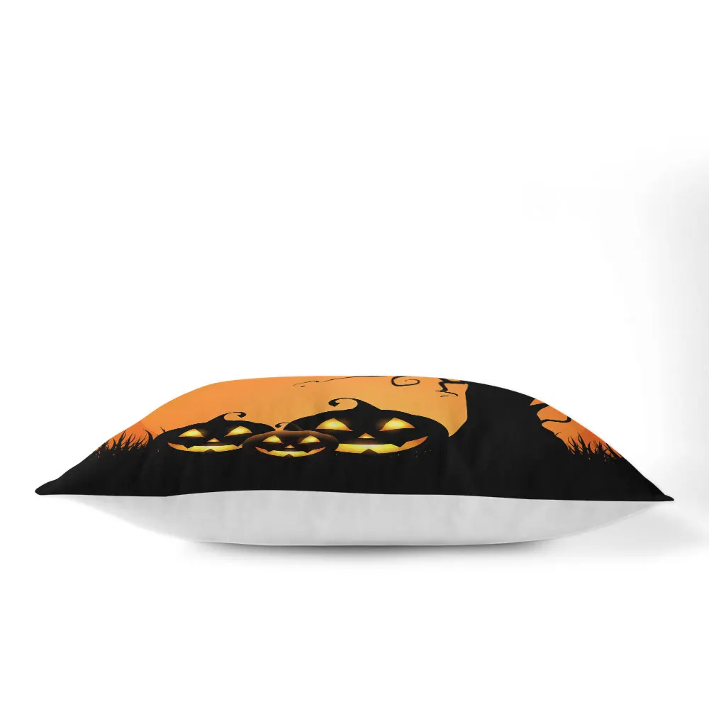 Halloween Pillow Cover Pumpkin Print Cushion Kids Cartoon Throw Pillows housse de coussin P15 | Дом и сад
