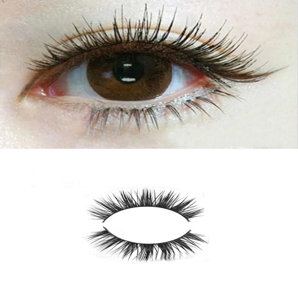 5 Pairs Long Natural Thick Black Crossing False Eyelashes Base Makeup Eye Lashes | Красота и здоровье