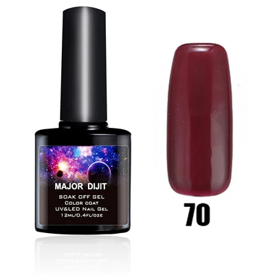 Основные Dijit 12 МЛ гель лак Перл Цветной Гель Для Ногтей Nail Art Salon УФ ногтей Гель-Лак Soak Off Gel Лак Для Ногтей Сухой С УФ-Лампы варн - Цвет: 70