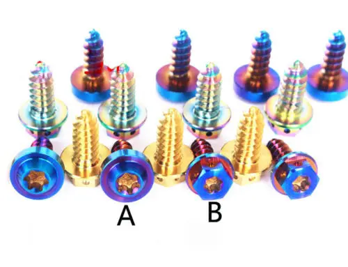 2 шт. титановые винты B 4 х15 мм|self-tapping screws|screw bluebolt screw |