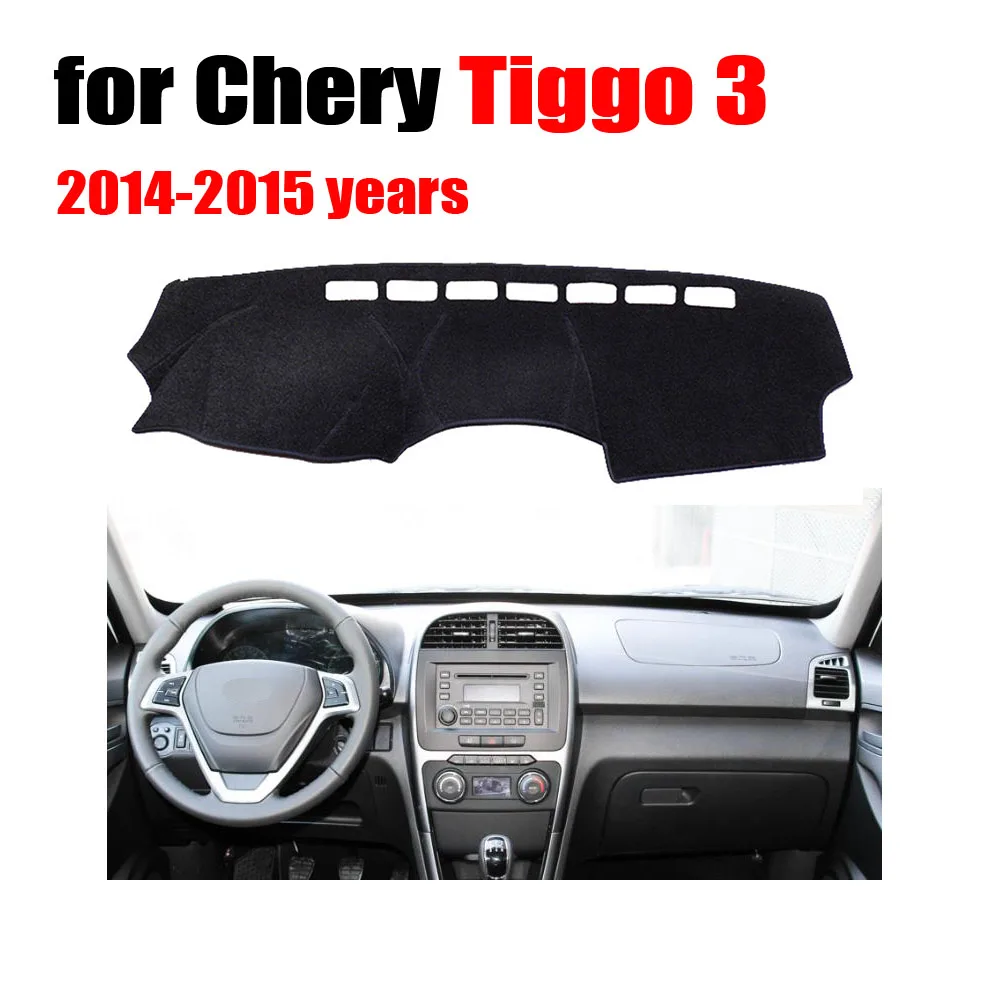 

RKAC Car dashboard pad For Chery Tiggo 3 2014-2015 years left hand drive dash cover Instrument platform desk pad car accessories