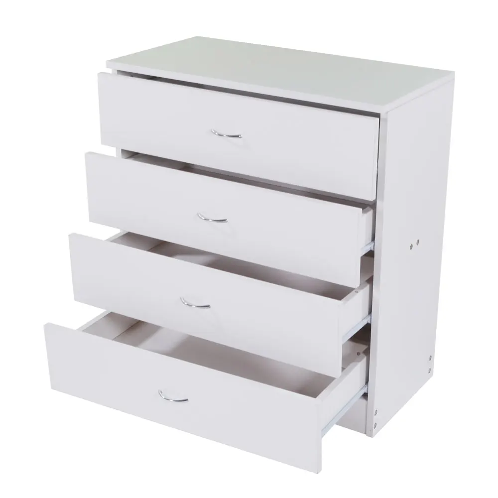 MDF Wood Simple 4-Drawer Dresser White | Мебель