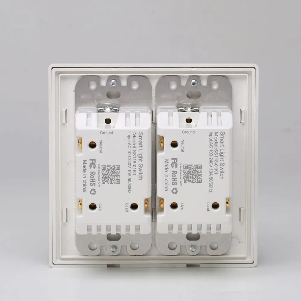 Ype 1/2/3 банды AC 100 240 В умный WIFI светодиодный выключатель света настенная панель